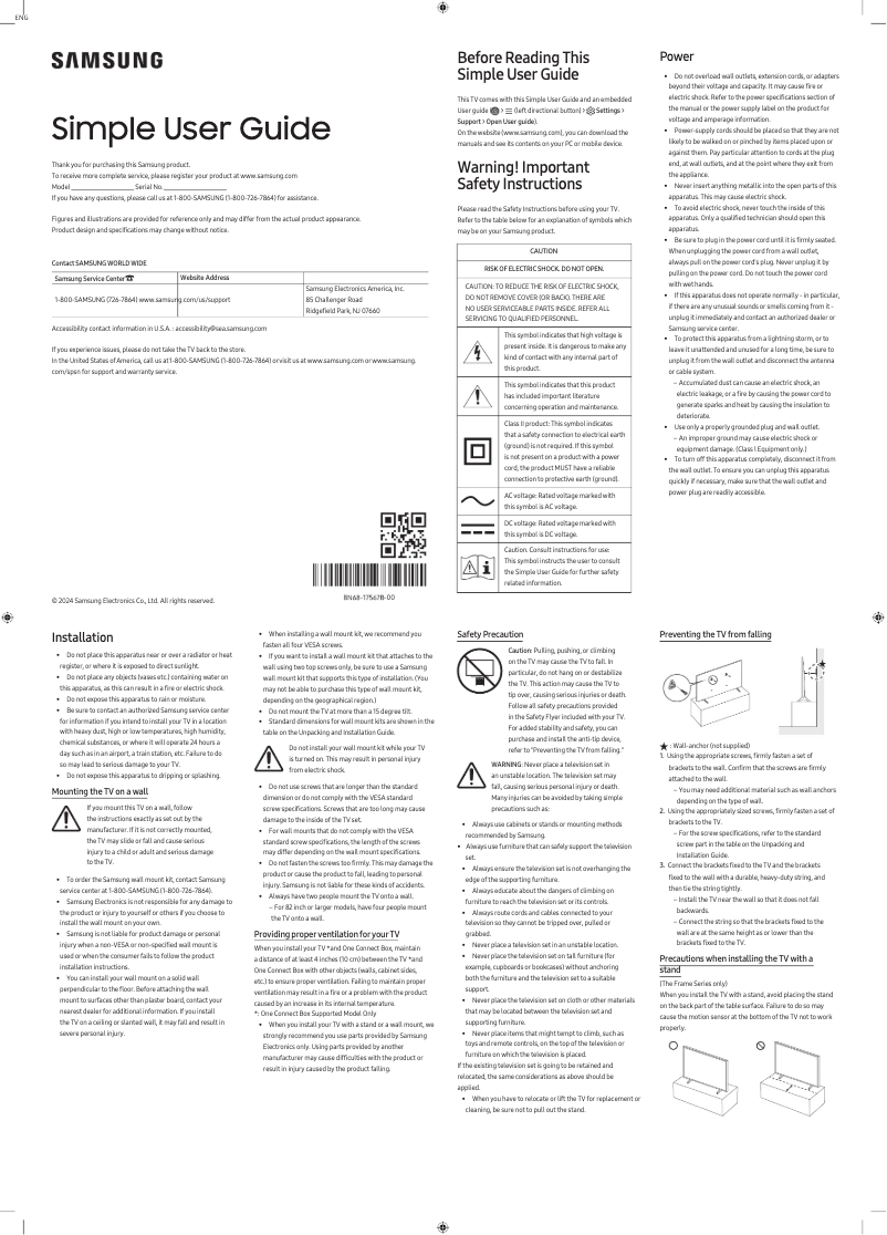 Image de la première page du manuel de l'appareil QN70Q60DAF