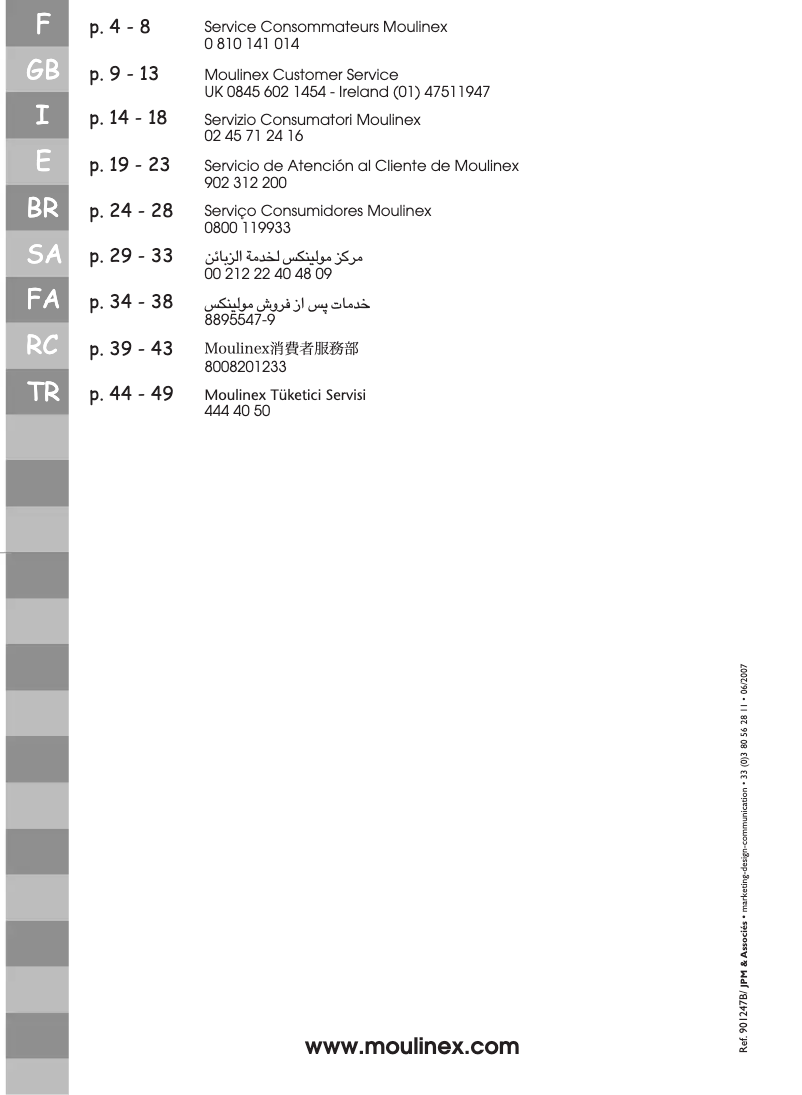 Page n°1 - Manuel utilisateur Moulinex Zelio MO 4023