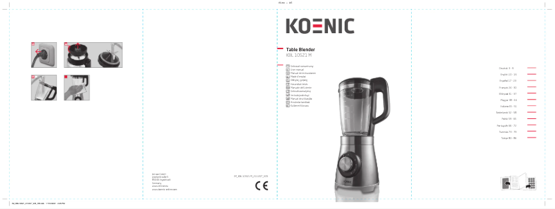 Image de la première page du manuel de l'appareil KBL 10521 M