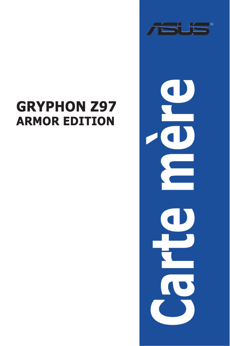 Image de la première page du manuel de l'appareil GRYPHON Z97 ARMOR EDITION