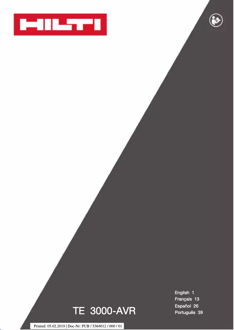 Image de la première page du manuel de l'appareil TE 3000 AVR