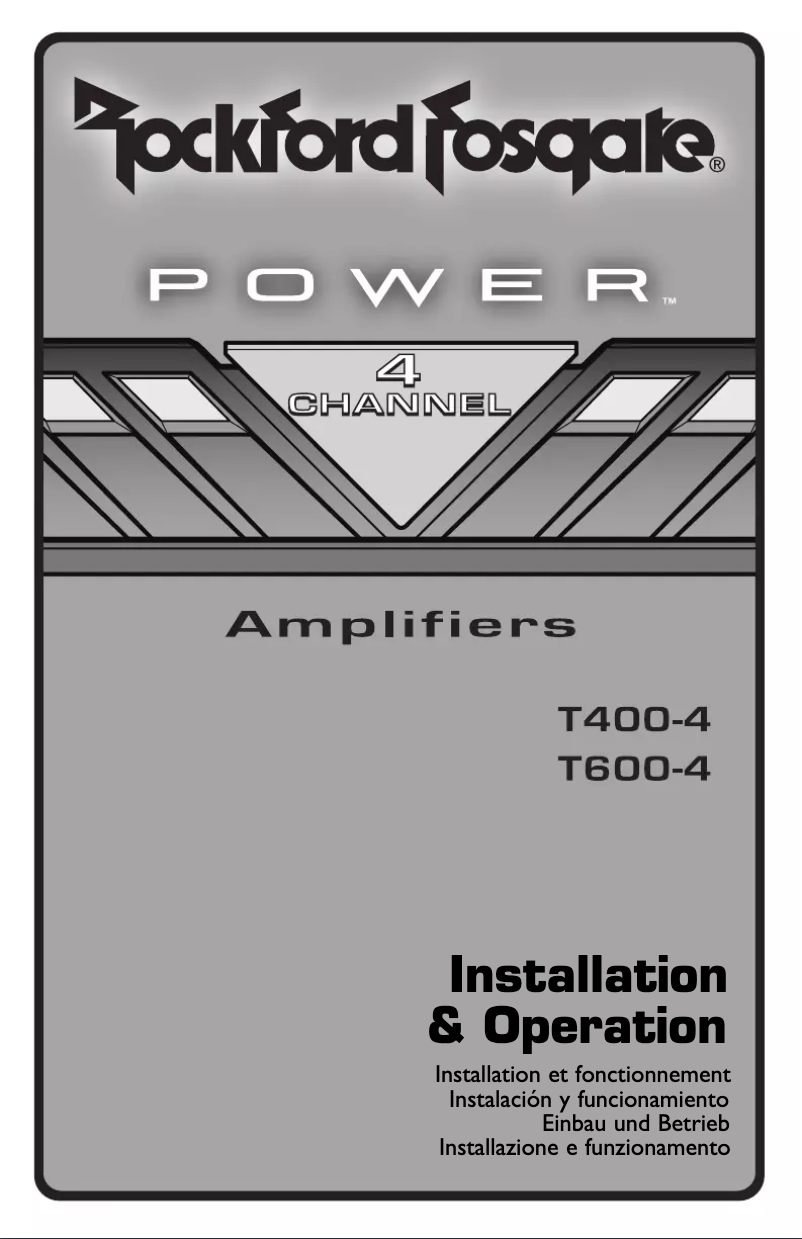 Image de la première page du manuel de l'appareil Power T600-4
