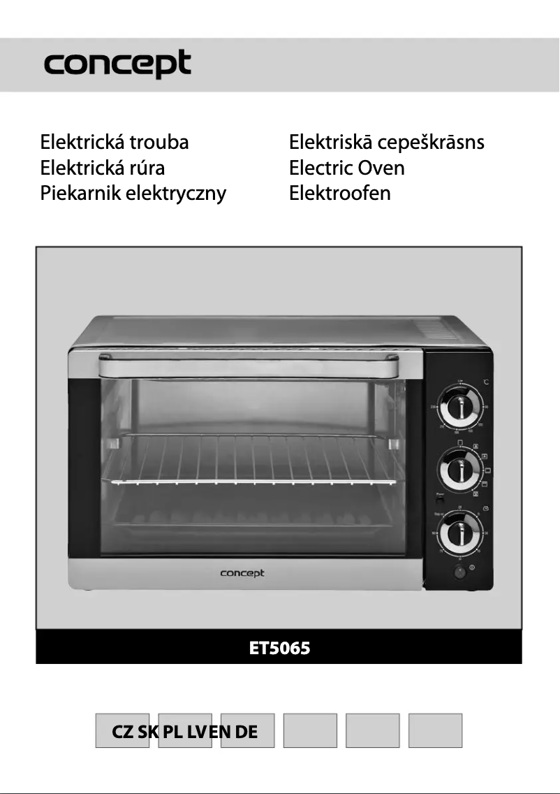 Page 1 de la notice Manuel utilisateur Concept ET-5065