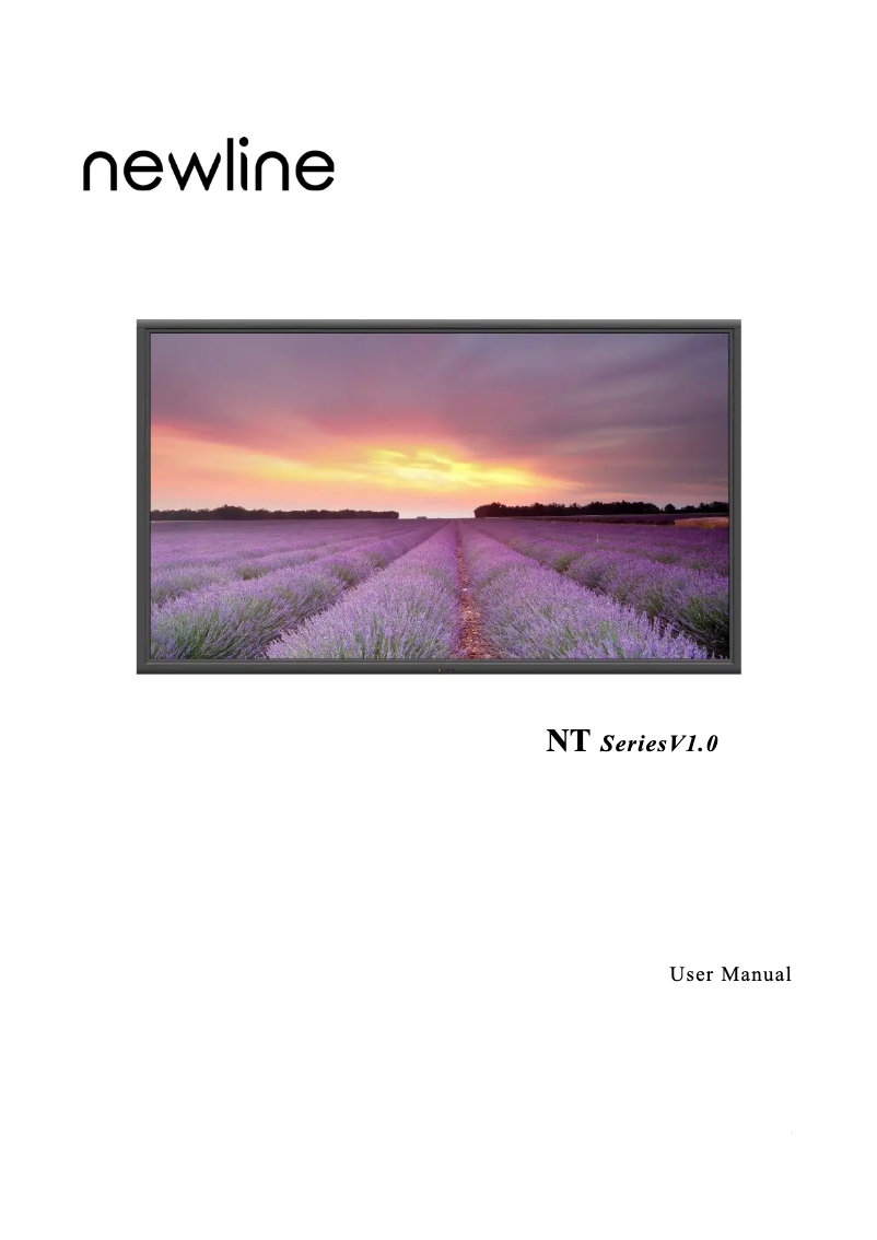 Page 1 de la notice Manuel utilisateur Newline TT-8519NT