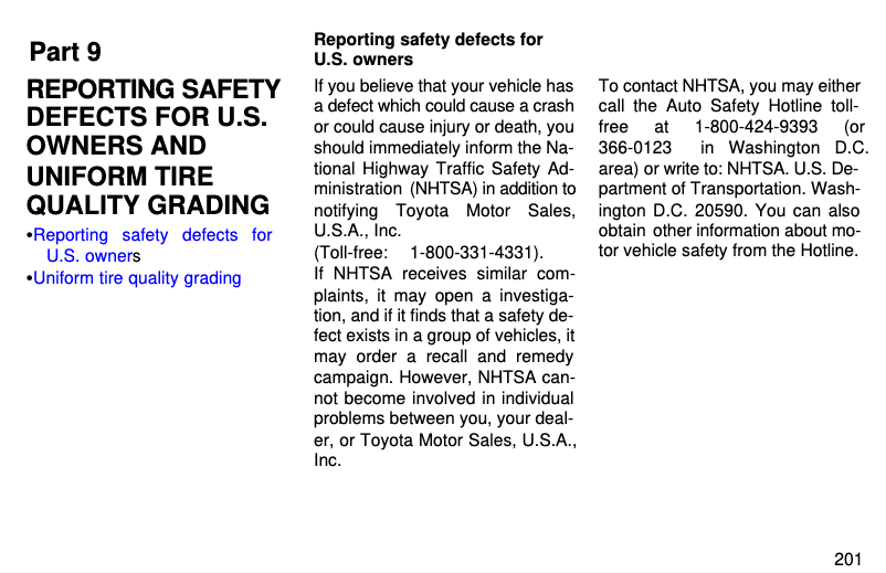 Image de la première page du manuel de l'appareil RAV4 (1997)