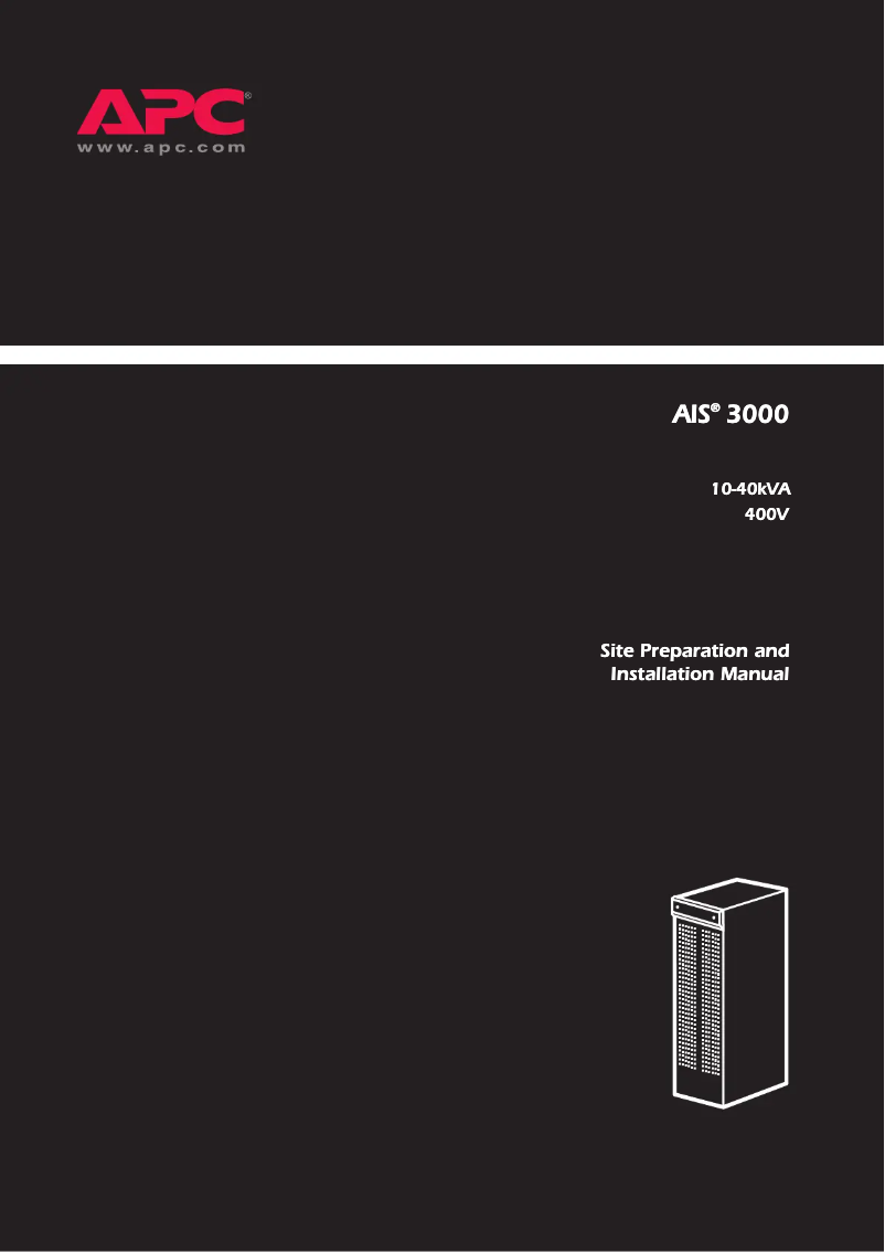 Page 1 de la notice Manuel utilisateur APC ISVT15KH4B4S