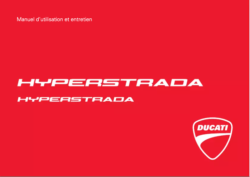 Page 1 de la notice Manuel utilisateur Ducati Hyperstrada (2015)