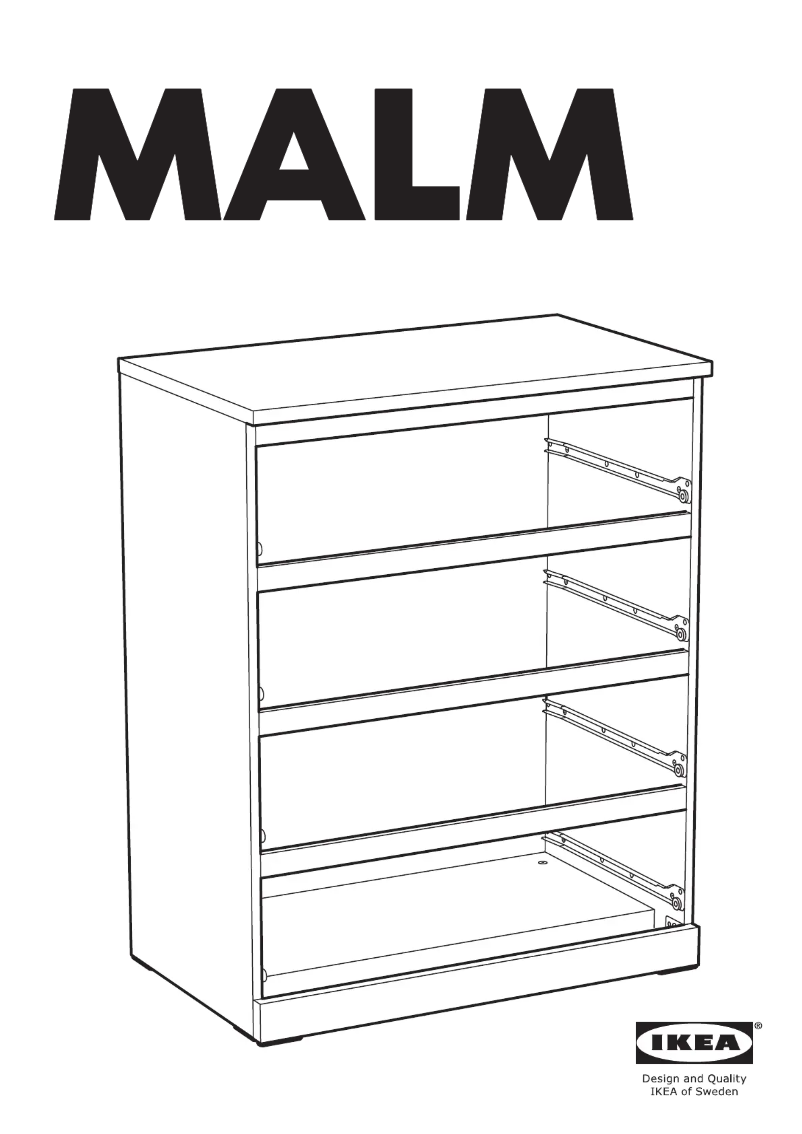 Página 1 del manual Manual de usuario Ikea MALM 504.240.54