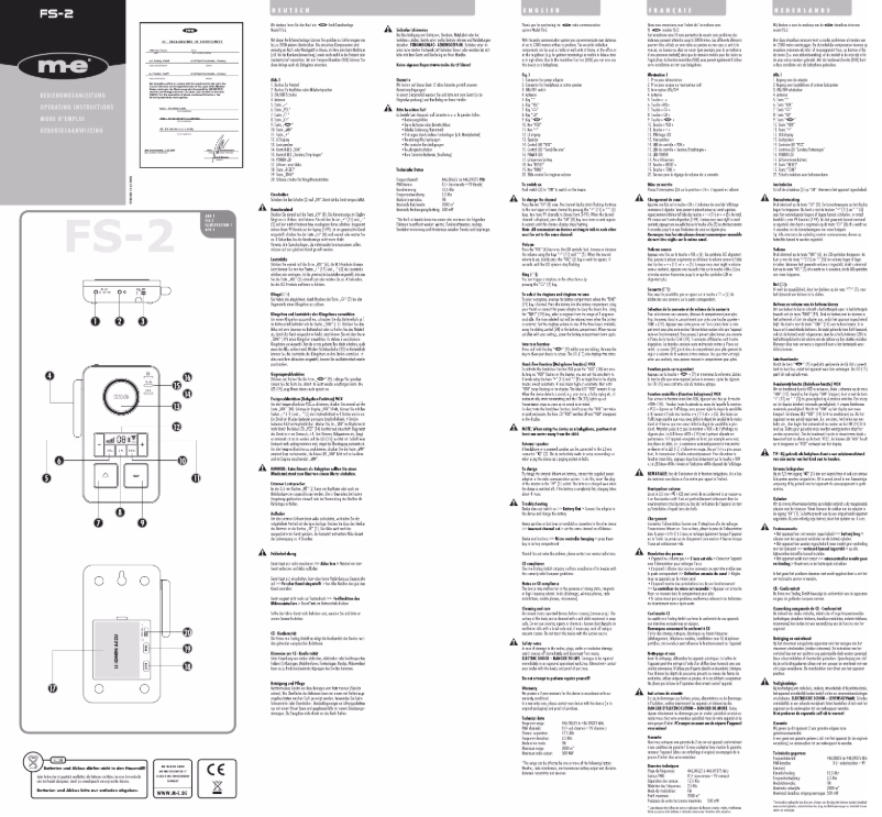 Image de la première page du manuel de l'appareil FS-2