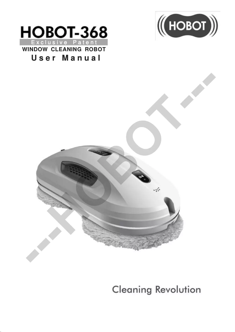 Page n°1 - Manuel utilisateur Hobot 368