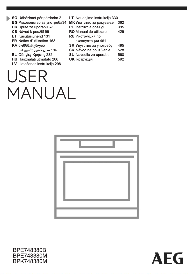 Image de la première page du manuel de l'appareil BPE748380B