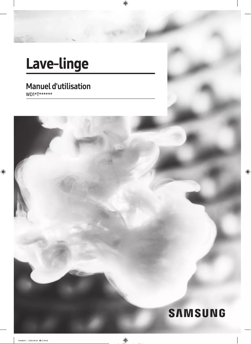 Image de la première page du manuel de l'appareil WD12T504DWW