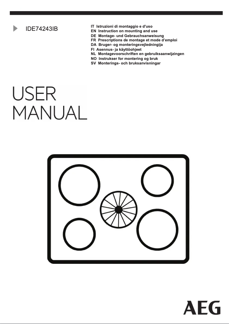Página 1 del manual Manual de usuario AEG IDE74243IB