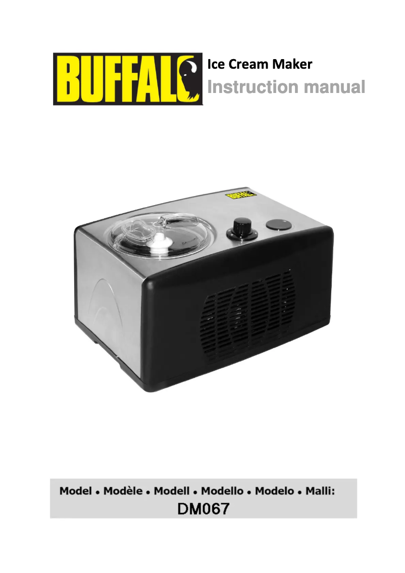 Page 1 de la notice Manuel utilisateur Buffalo DM067