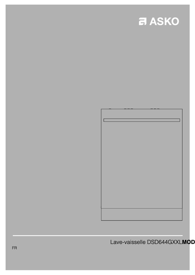 Image de la première page du manuel de l'appareil DSD644GXXL