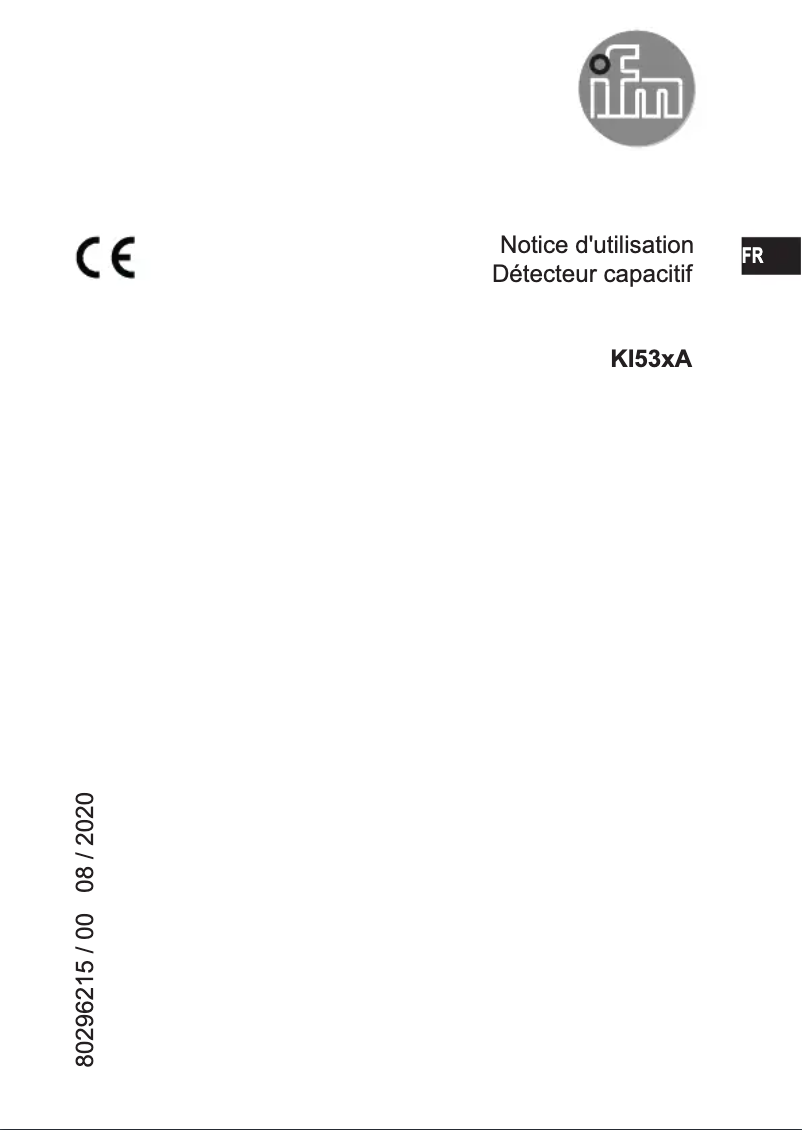 Image de la première page du manuel de l'appareil KI531A