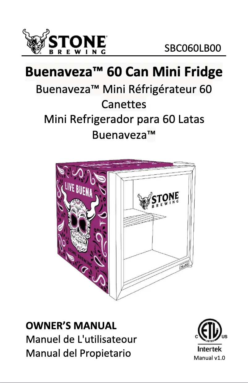 Page 1 de la notice Manuel utilisateur NewAir SBC060LB00