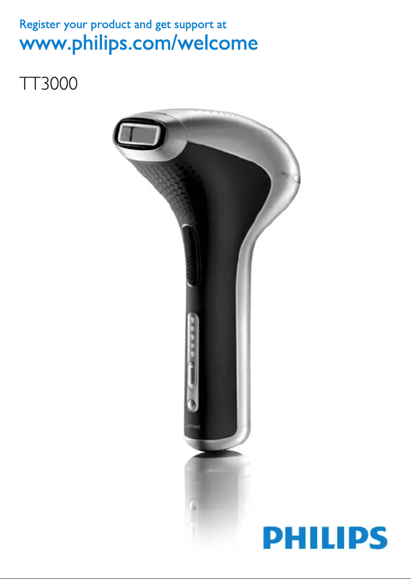 Image de la première page du manuel de l'appareil Lumea TT3000