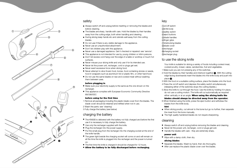Page 1 de la notice Manuel utilisateur Kenwood KN500