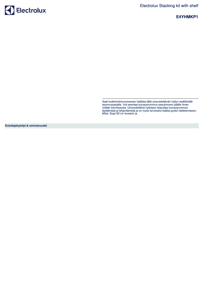 Image de la première page du manuel de l'appareil E4YHMKP1