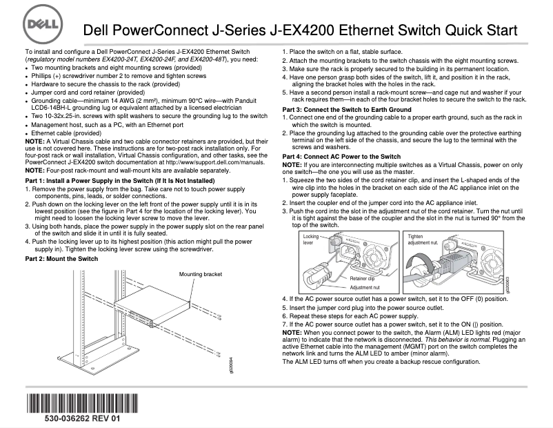 Page n°1 - Manuel utilisateur Dell PowerConnect J-EX4200