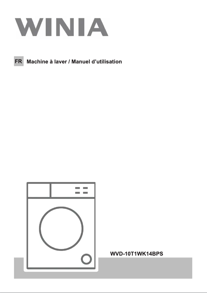 Page n°1 - Manuel utilisateur Winia WVD-10T1WK14BPS