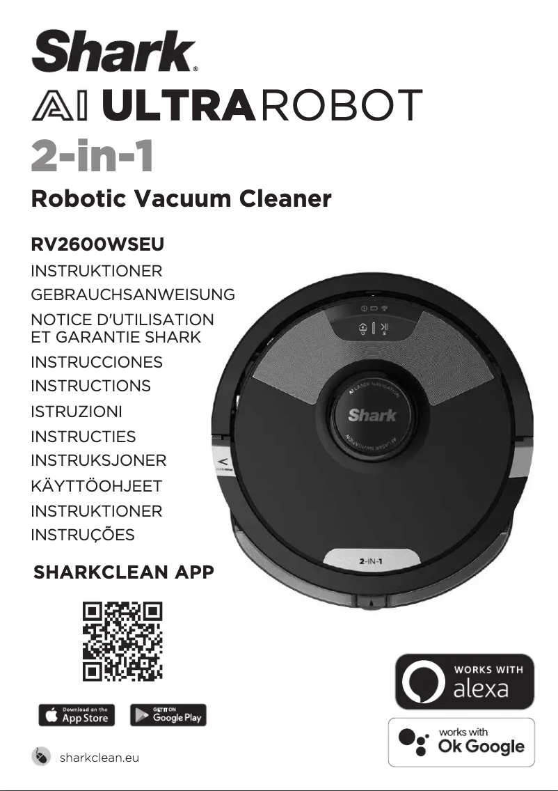 Image de la première page du manuel de l'appareil AI Ultra Robot RV2600WSEU