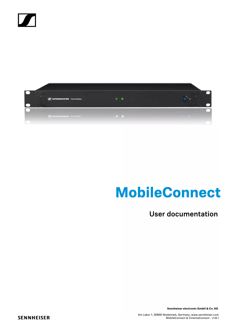 Image de la première page du manuel de l'appareil MobileConnect