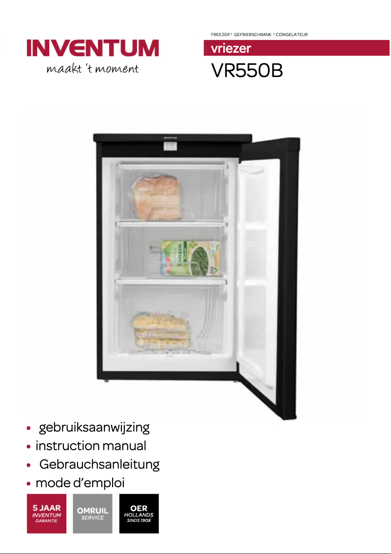 Image de la première page du manuel de l'appareil VR550B