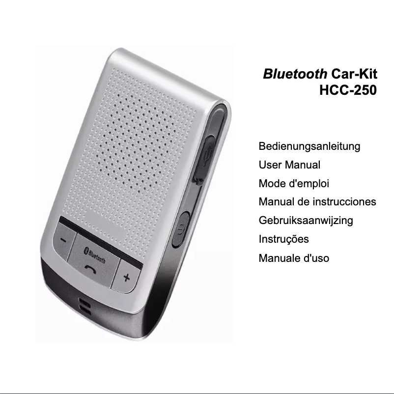 Page 1 de la notice Manuel utilisateur Anycom HCC-250