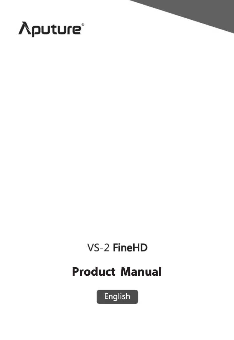 Page n°1 - Manuel utilisateur Aputure VS-2 FineHD