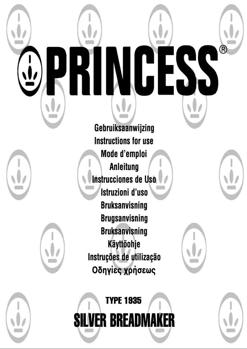 Imagen de la primera página del manual del dispositivo 1935 Silver