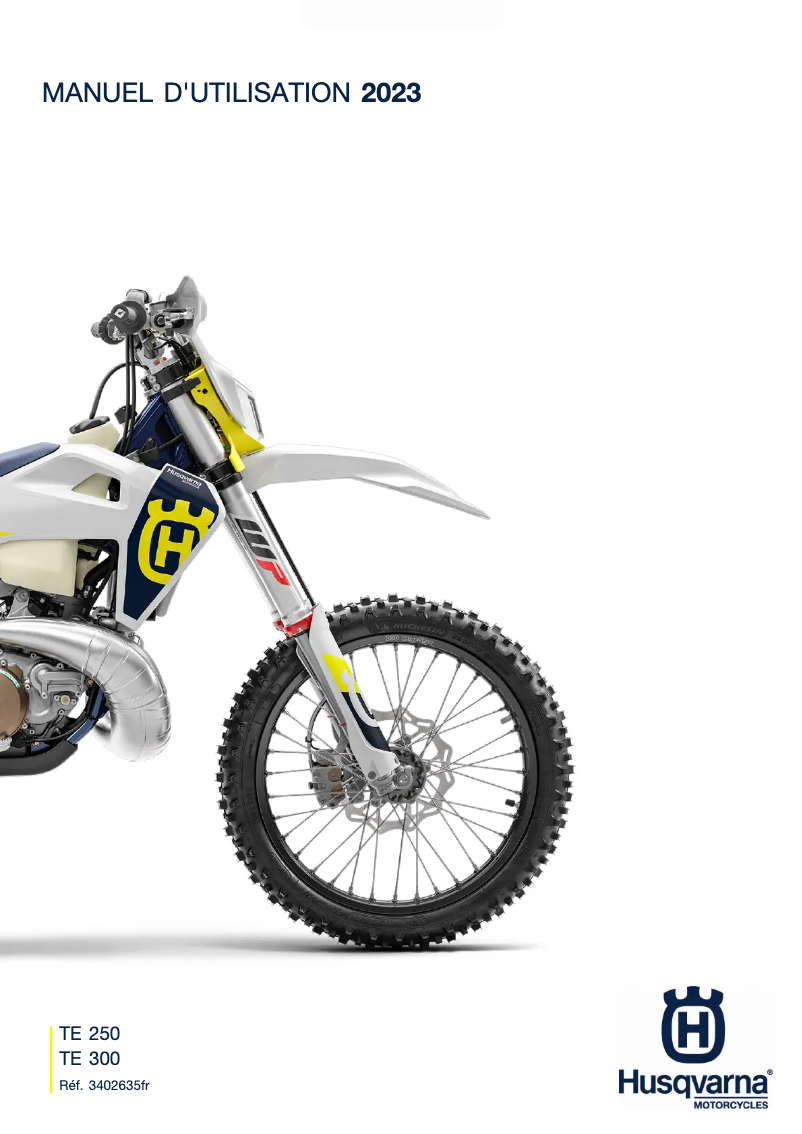 Image de la première page du manuel de l'appareil TE 300 (2023)