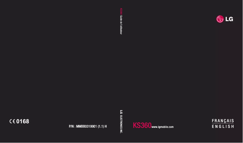 Page n°1 - Manuel utilisateur LG KS360
