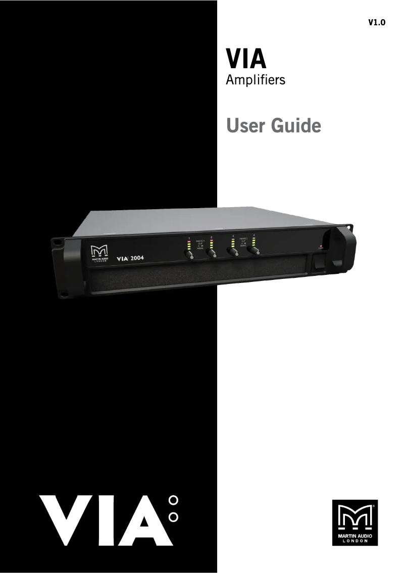 Page n°1 - Manuel utilisateur Martin Audio VIA 2004