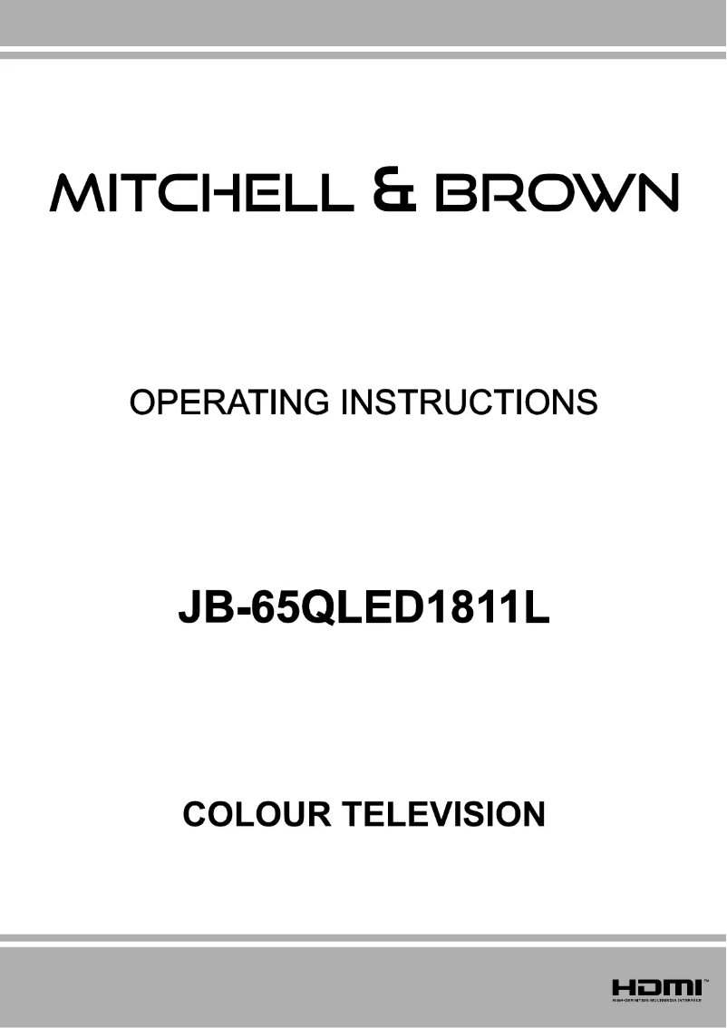 Página 1 del manual Manual de usuario Mitchell & Brown JB-65QLED1811L