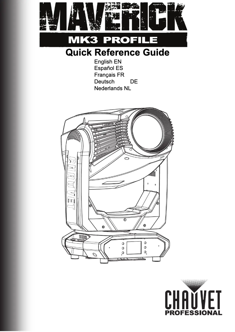 Page 1 de la notice Manuel utilisateur Chauvet Maverick MK3 Profile