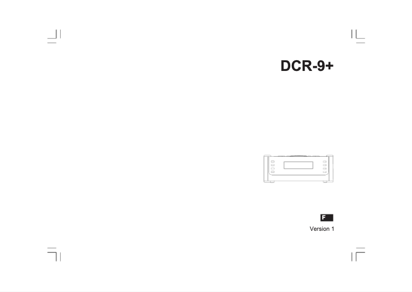 Page 1 de la notice Manuel utilisateur Sangean DCR-9+