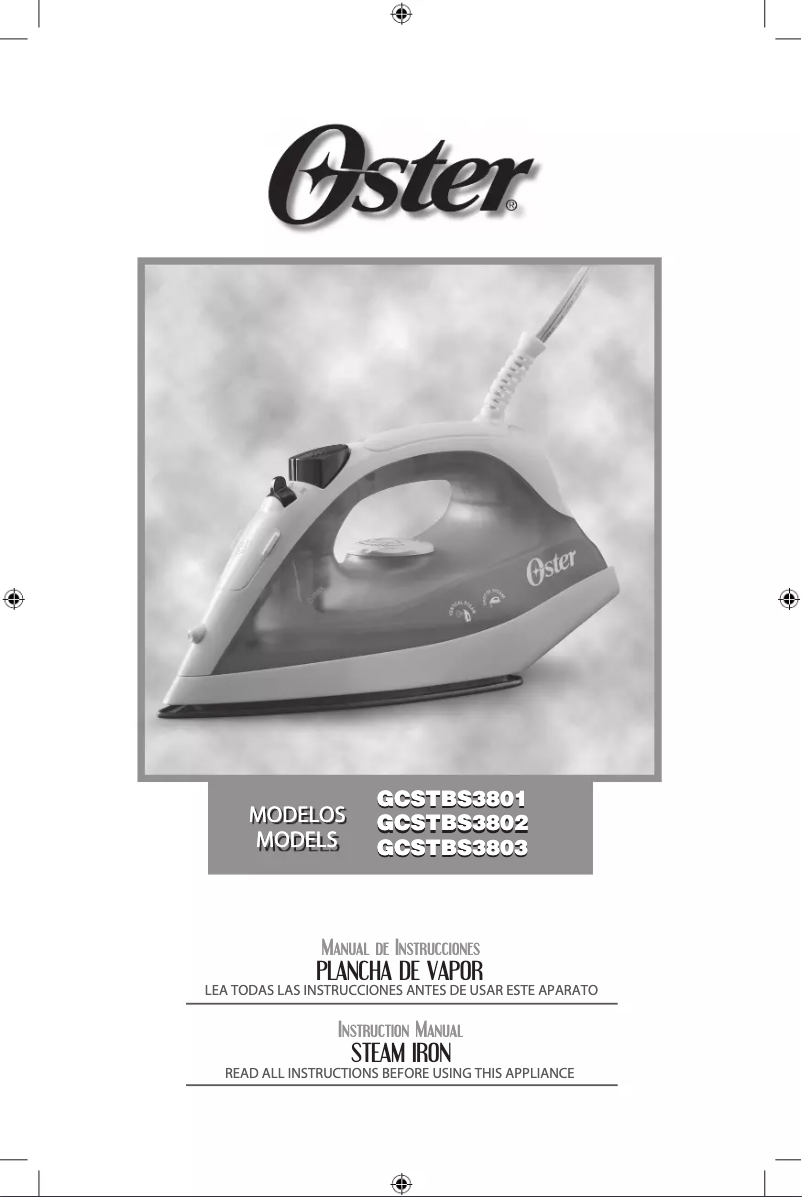 Page 1 de la notice Manuel utilisateur Oster GCSTBS3801