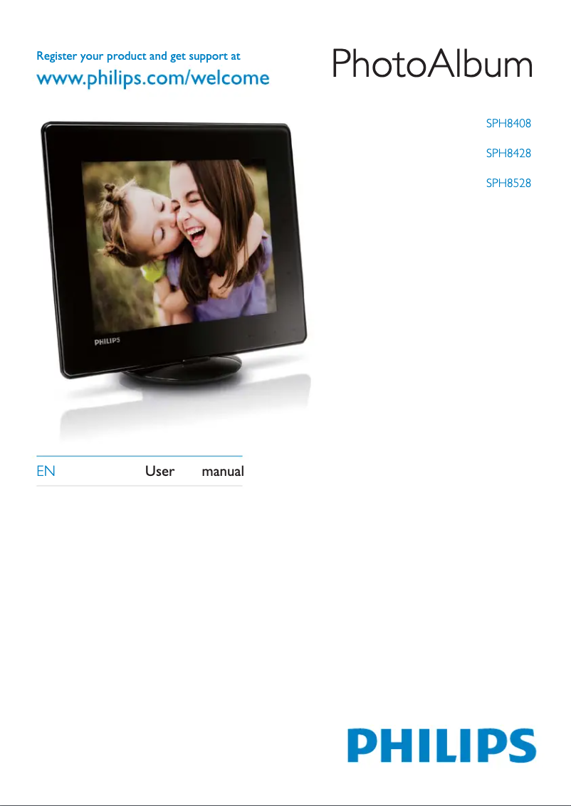 Page 1 de la notice Manuel utilisateur Philips PhotoAlbum SPH8528