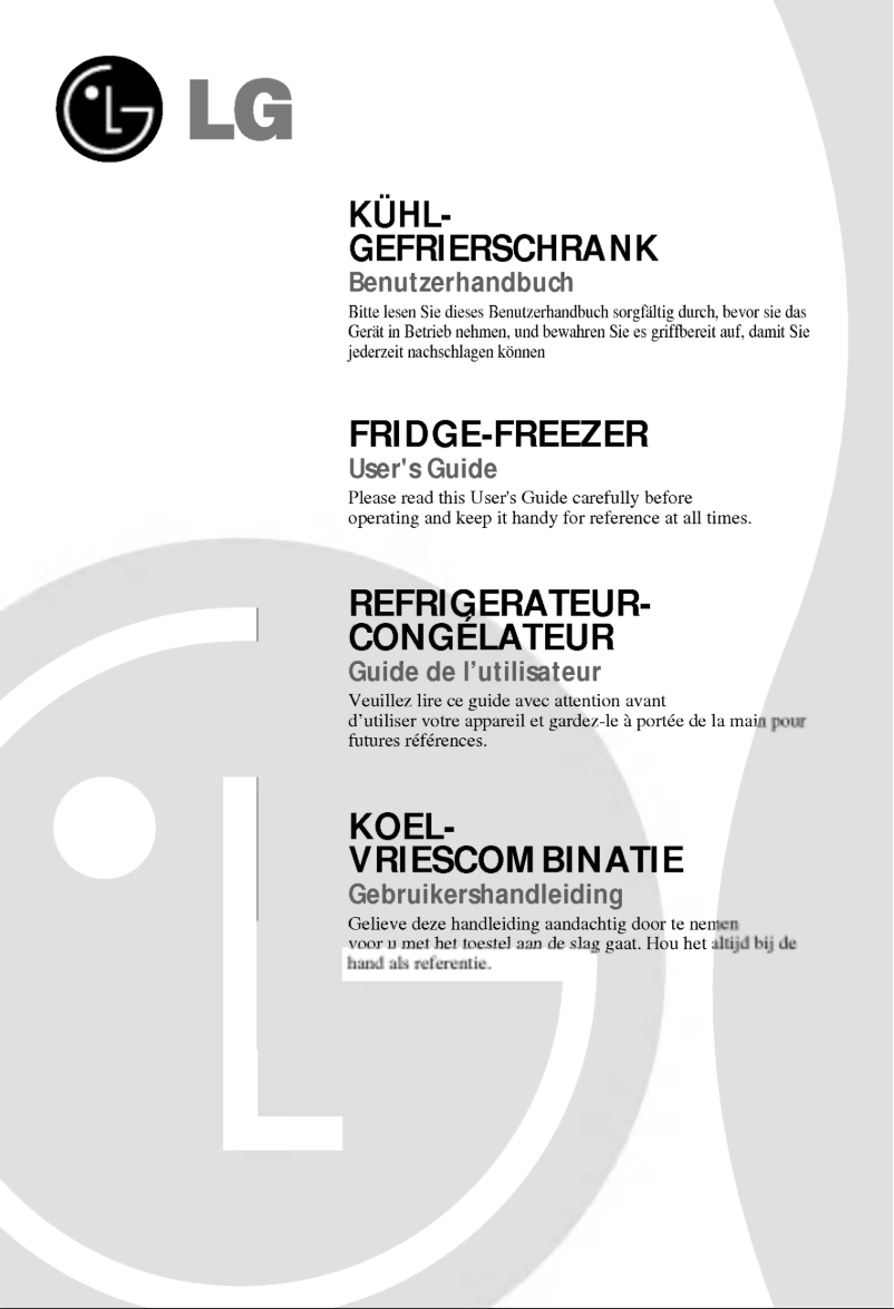 Page 1 de la notice Manuel utilisateur LG GR-469BUJA