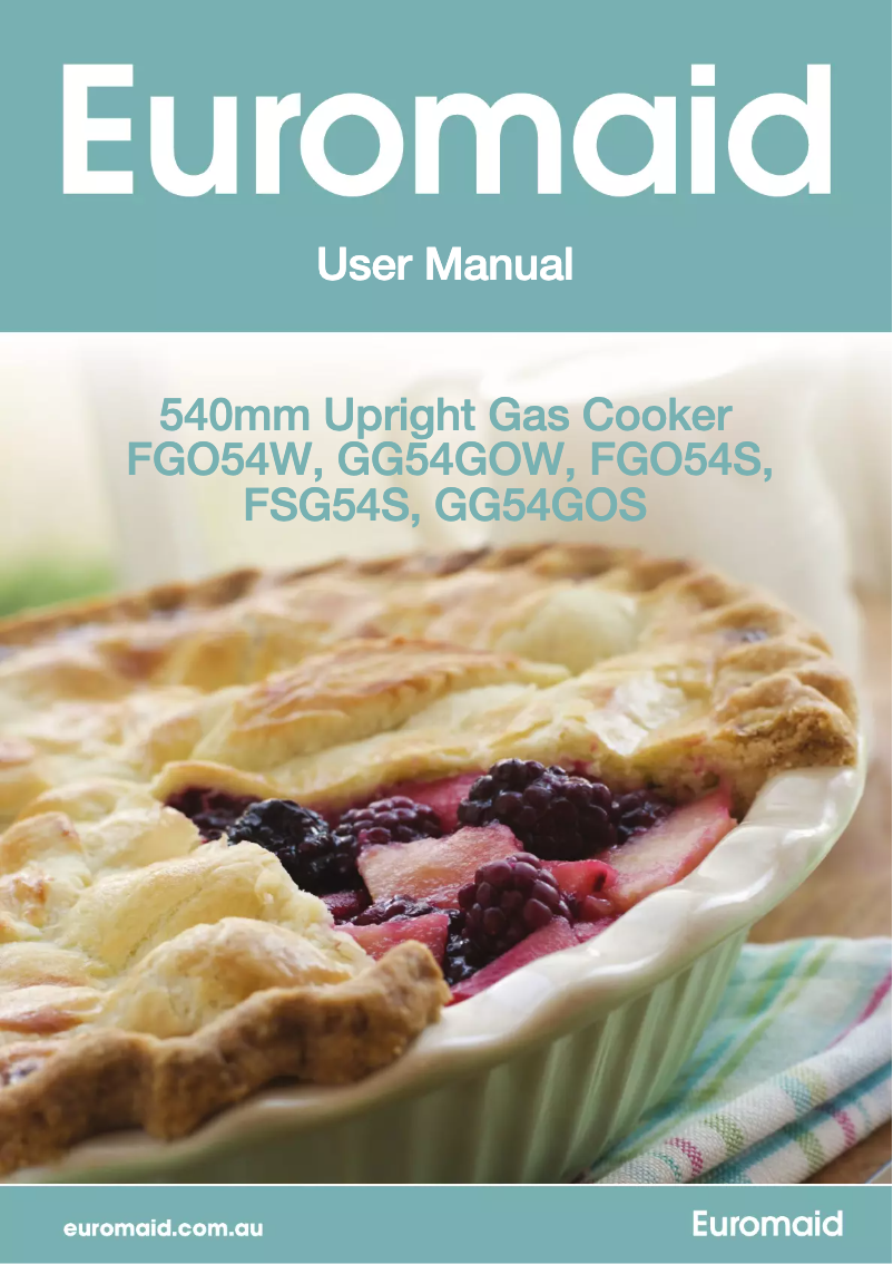 Image de la première page du manuel de l'appareil FSG54S