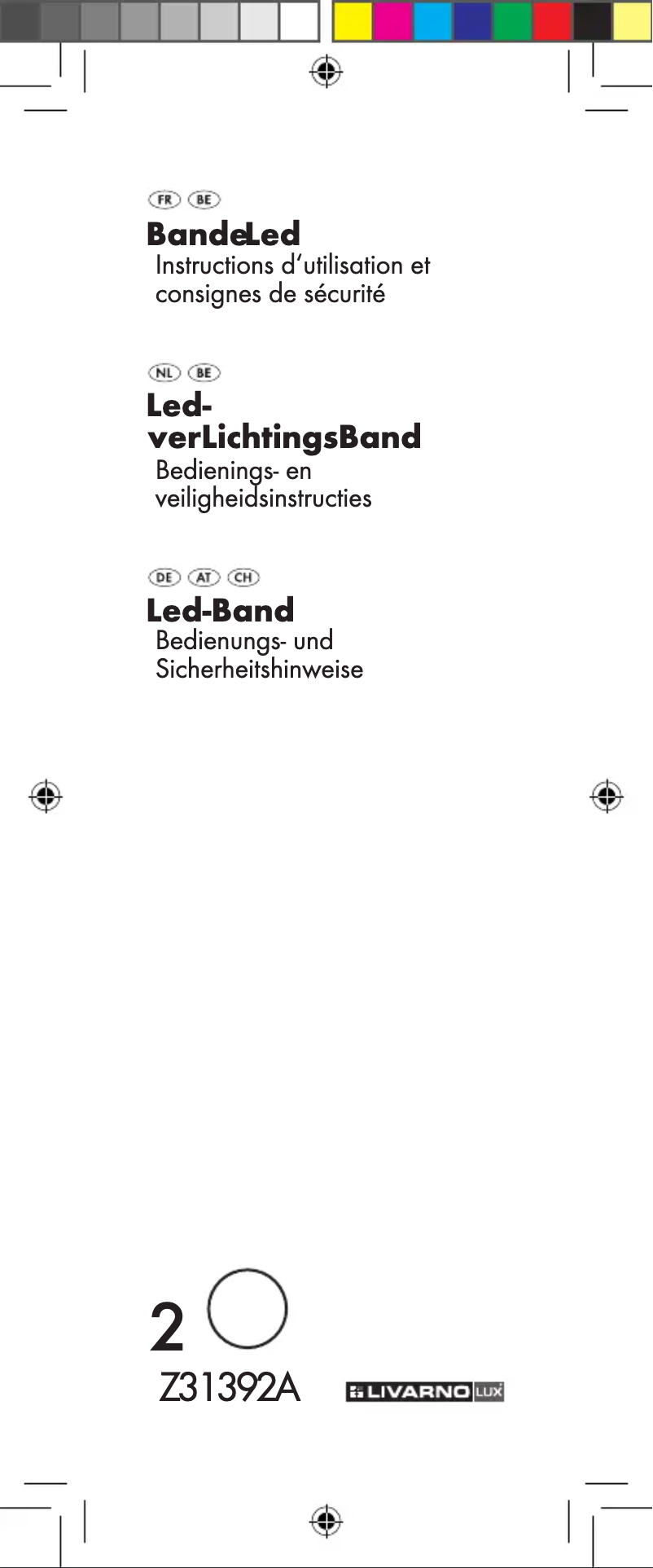 Image de la première page du manuel de l'appareil Z31392A