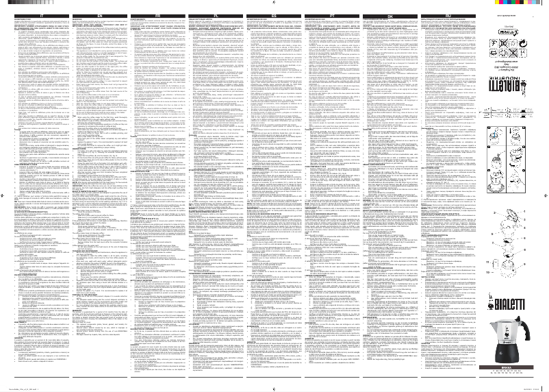 Page 1 de la notice Manuel utilisateur Bialetti Brikka