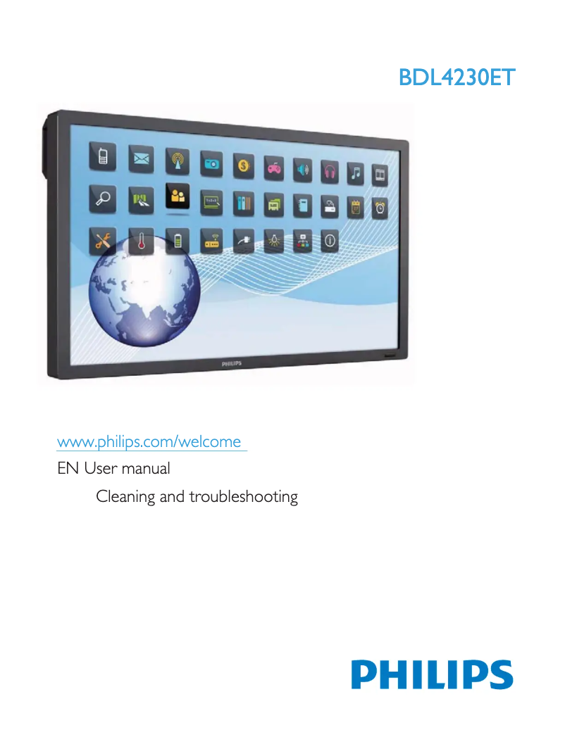 Página 1 del manual Manual de instrucciones Philips BDL4230ET