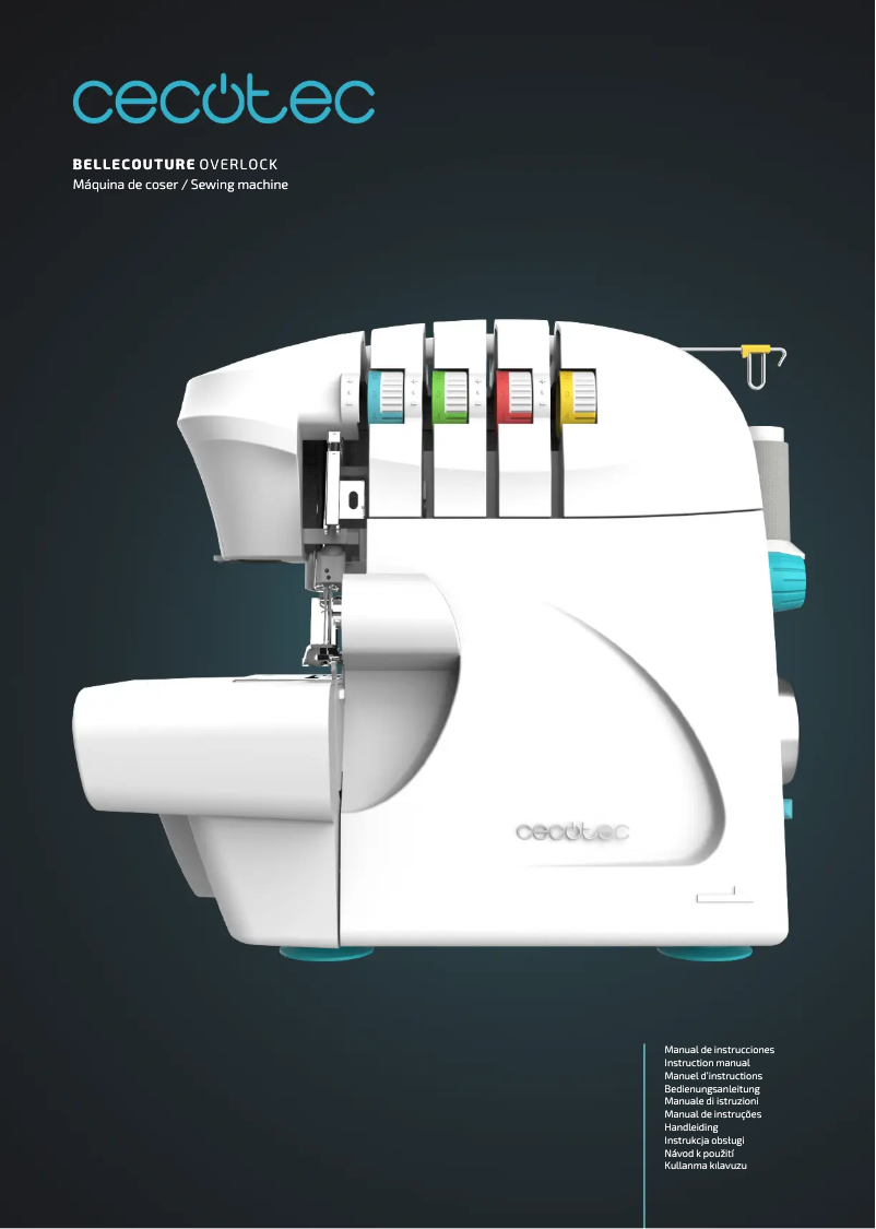 Image de la première page du manuel de l'appareil BelleCouture OverLock