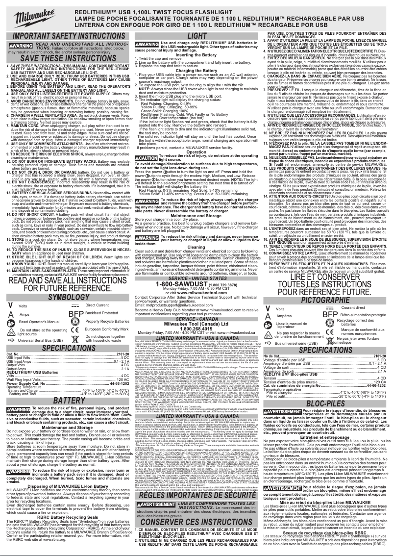 Image de la première page du manuel de l'appareil 2161-21