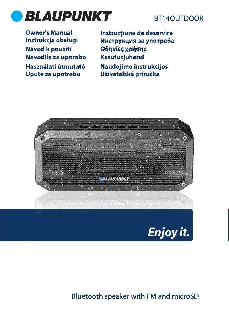 Página 1 del manual Manual de usuario Blaupunkt BT14OUTDOOR