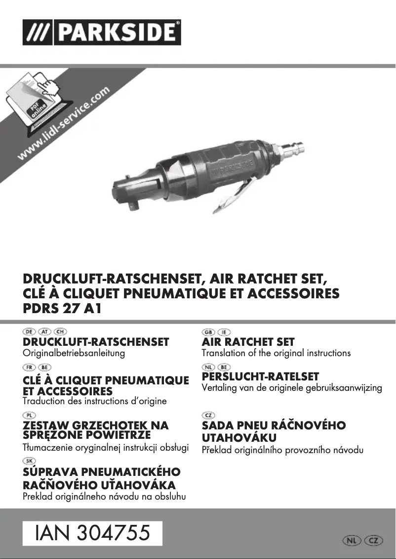 Image de la première page du manuel de l'appareil PDRS 27 A1