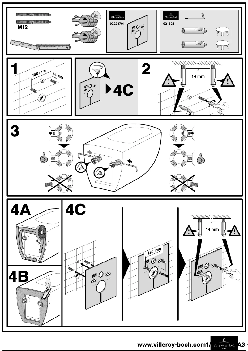 Página 1 del manual Manual de usuario Villeroy & Boch Amadea 9211S8A3